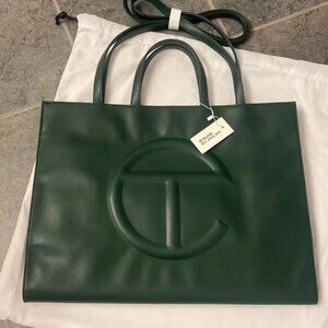 Telfar Medium Green Shopping Bag